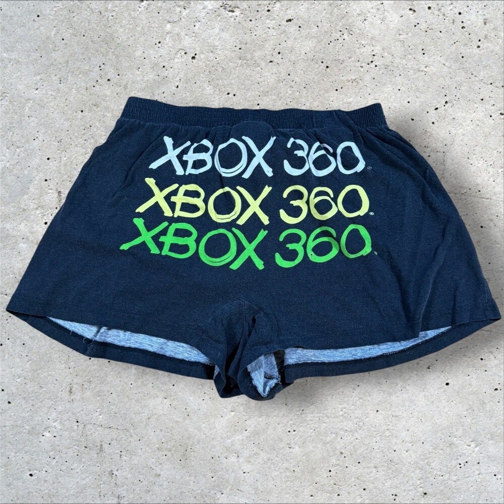 Vintage Xbox 360 Promo Boxer Shorts Mens Large Black Gamer Video Game Y2K